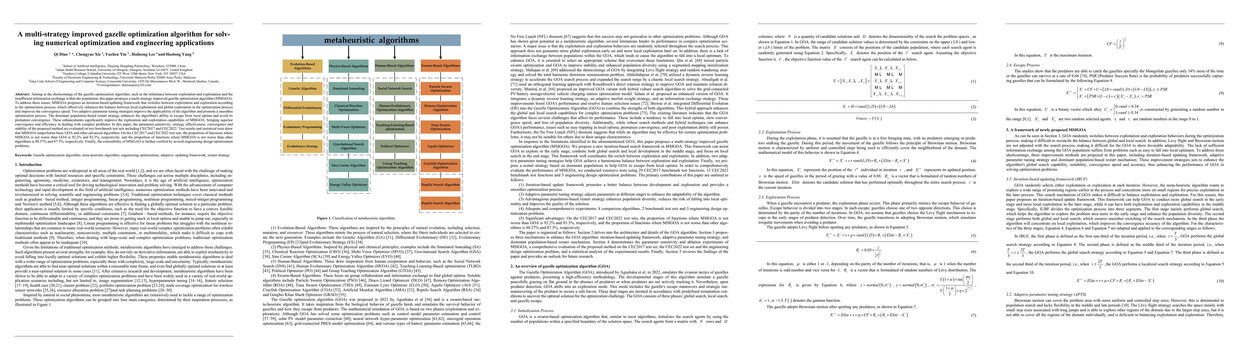 Thumbnail for A multi-strategy improved gazelle optimization algorithm for solving
  numerical optimization and engineering applications