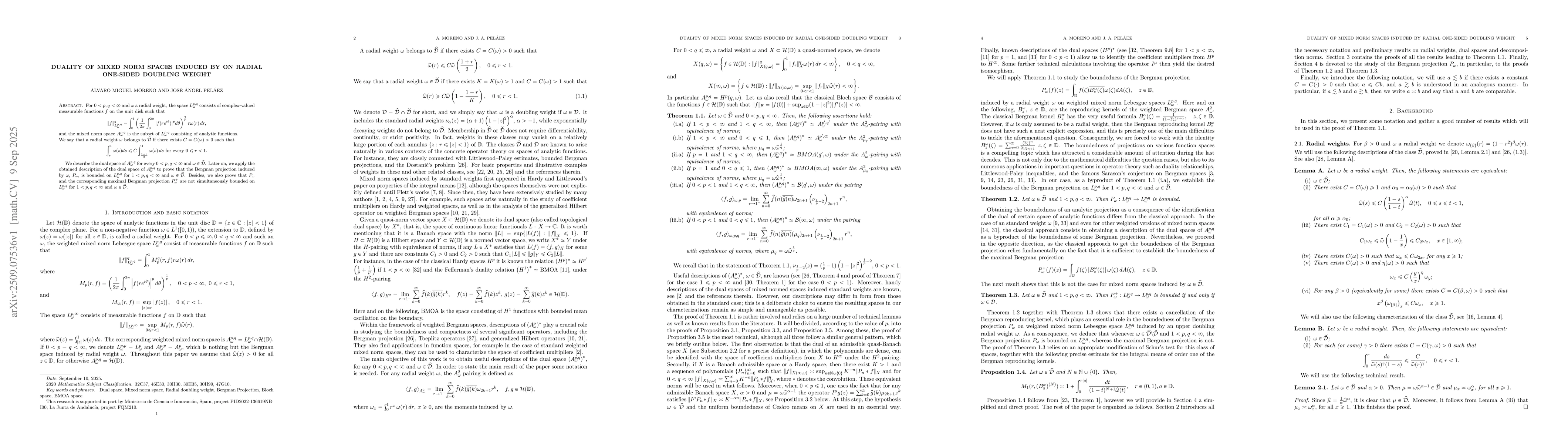 Thumbnail for Duality of mixed norm spaces induced by radial one-sided doubling weight