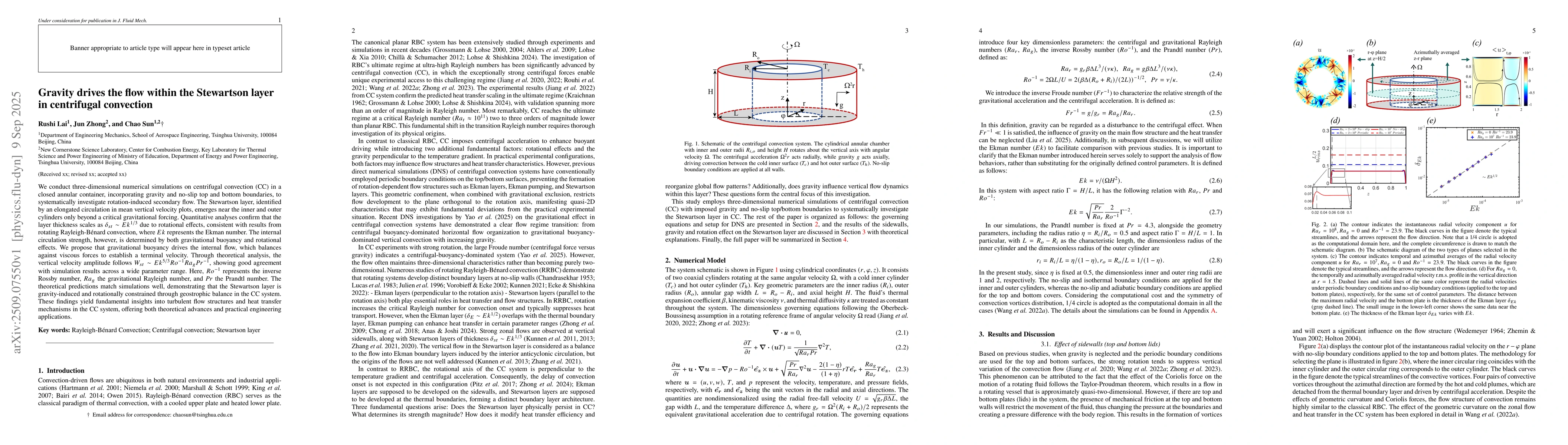 Thumbnail for Gravity drives the flow within the Stewartson layer in centrifugal
  convection