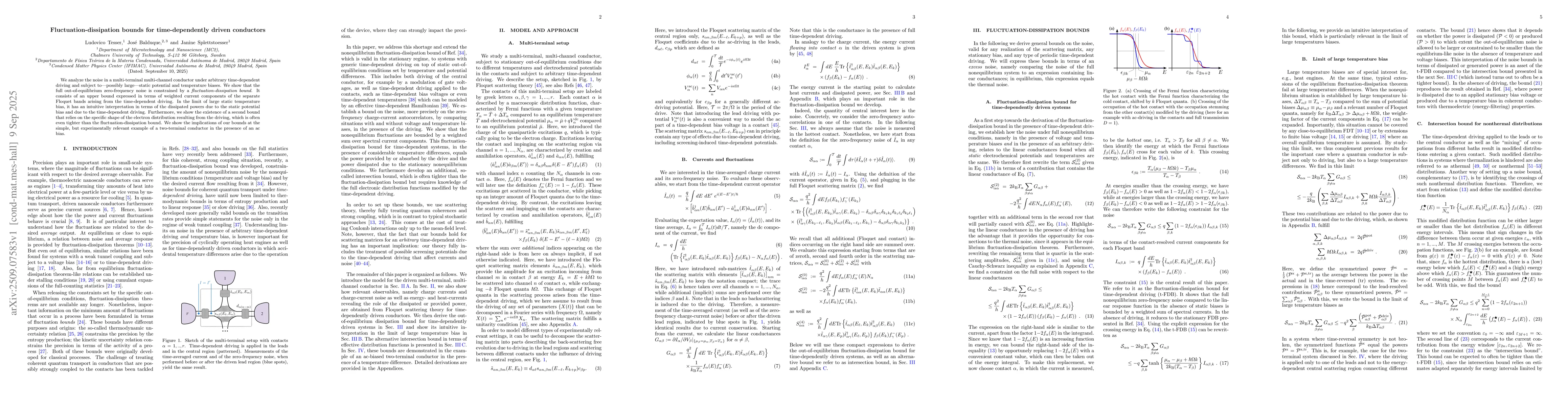Thumbnail for Fluctuation-dissipation bounds for time-dependently driven conductors