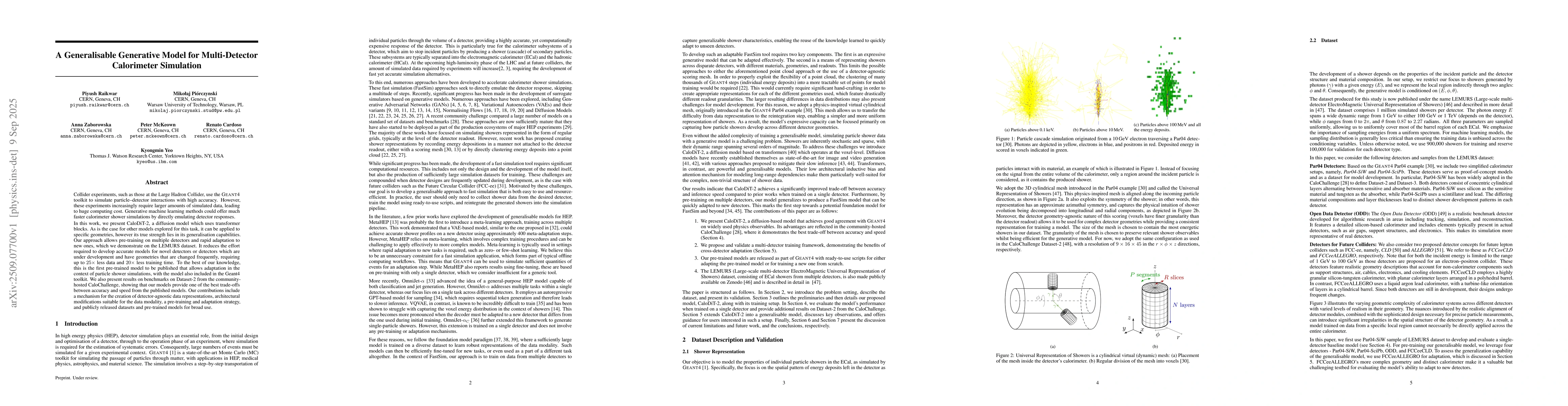 Thumbnail for A Generalisable Generative Model for Multi-Detector Calorimeter
  Simulation