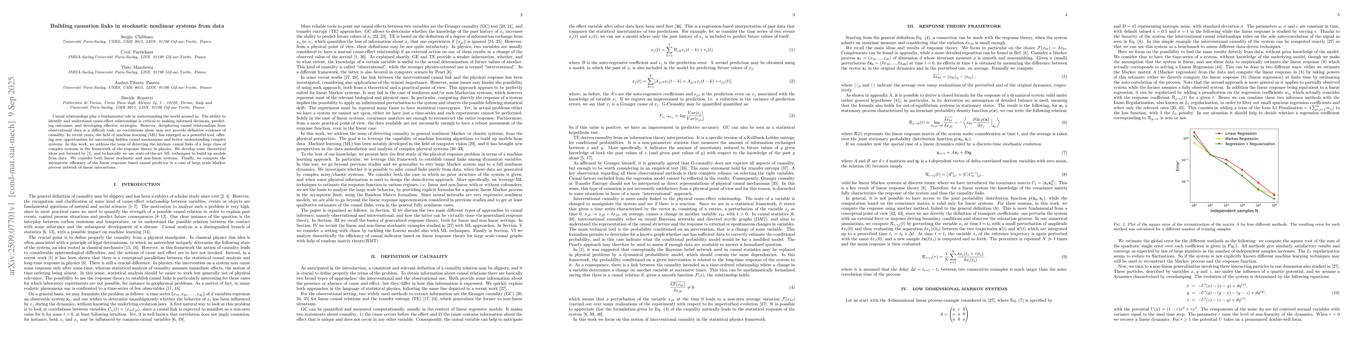 Thumbnail for Building causation links in stochastic nonlinear systems from data