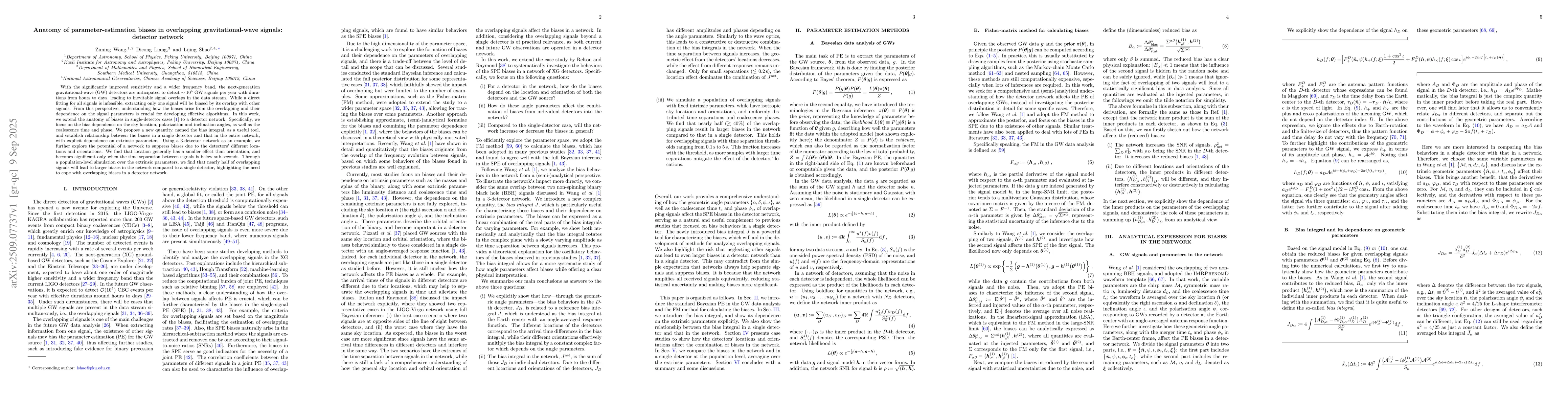 Thumbnail for Anatomy of parameter-estimation biases in overlapping gravitational-wave
  signals: detector network