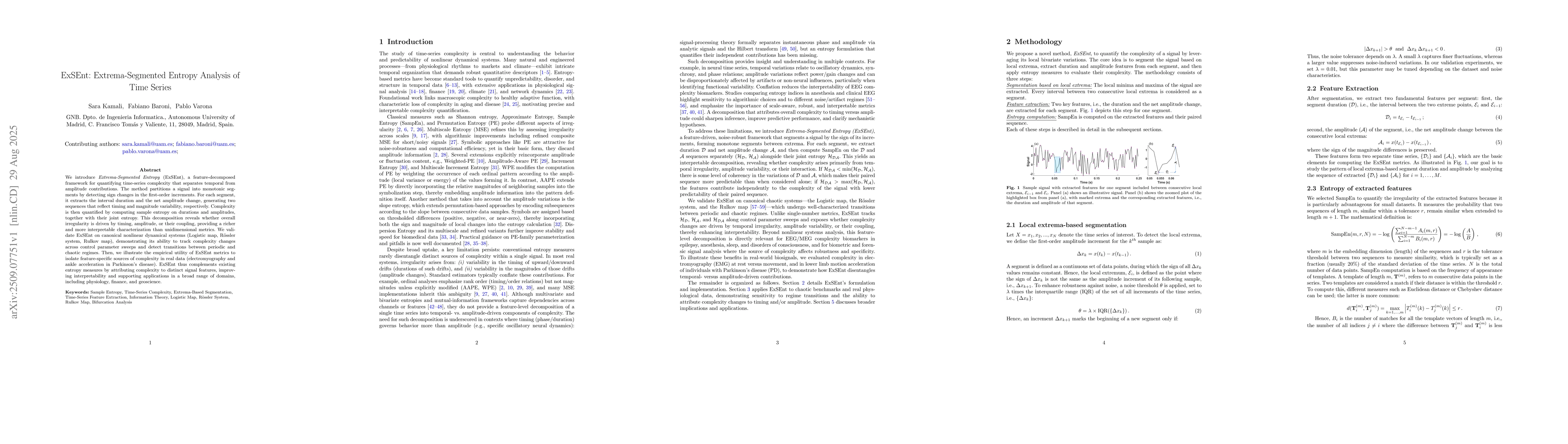 Thumbnail for ExSEnt: Extrema-Segmented Entropy Analysis of Time Series