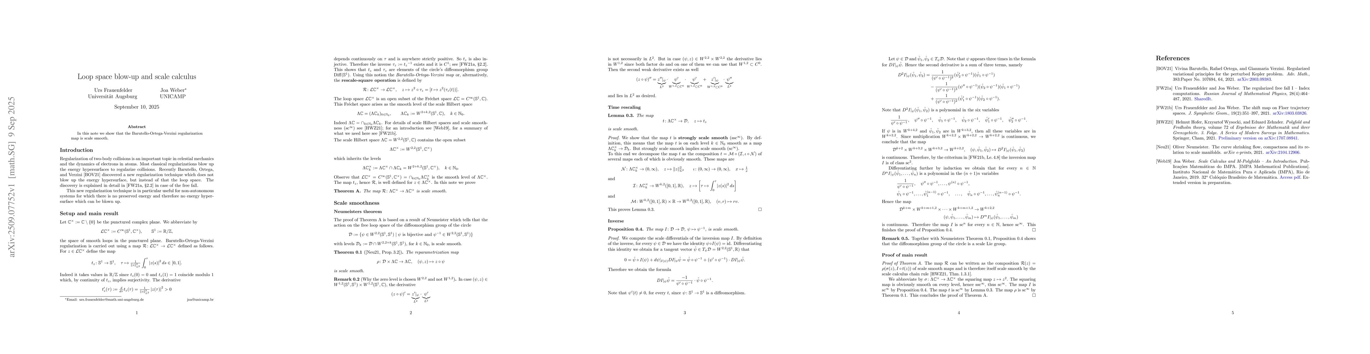 Thumbnail for Loop space blow-up and scale calculus