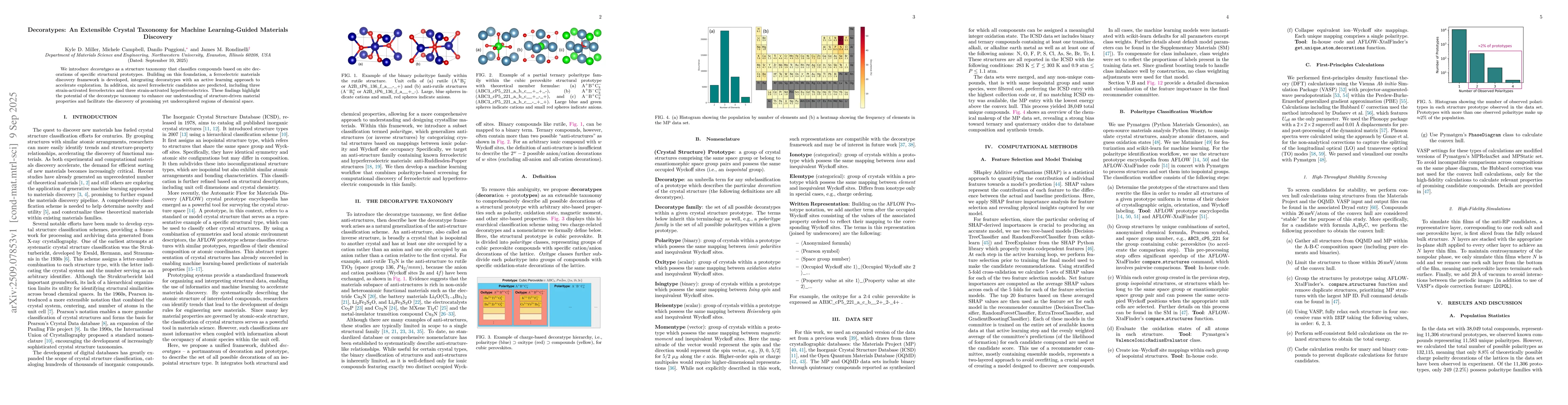 Thumbnail for Decoratypes: An Extensible Crystal Taxonomy for Machine Learning-Guided
  Materials Discovery