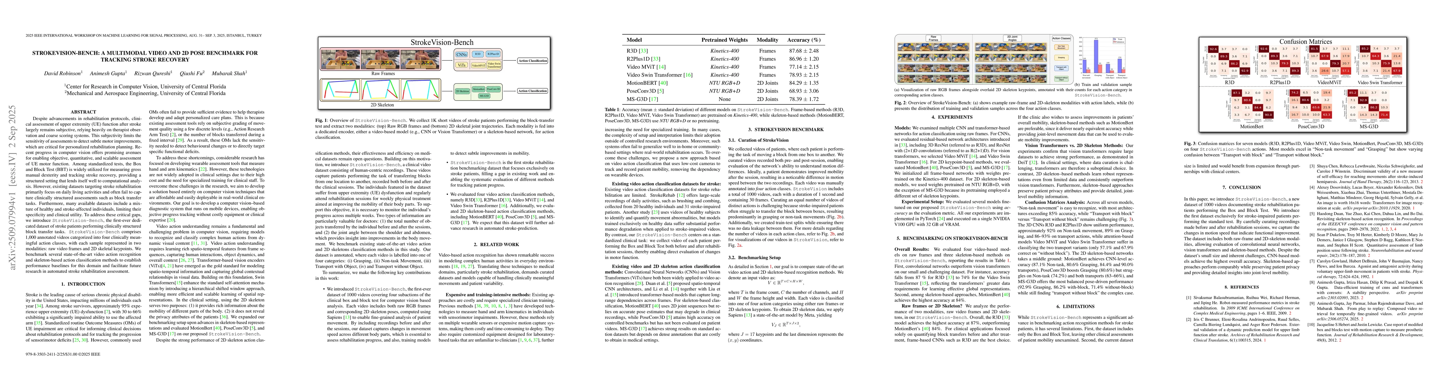 Thumbnail for STROKEVISION-BENCH: A Multimodal Video And 2D Pose Benchmark For
  Tracking Stroke Recovery