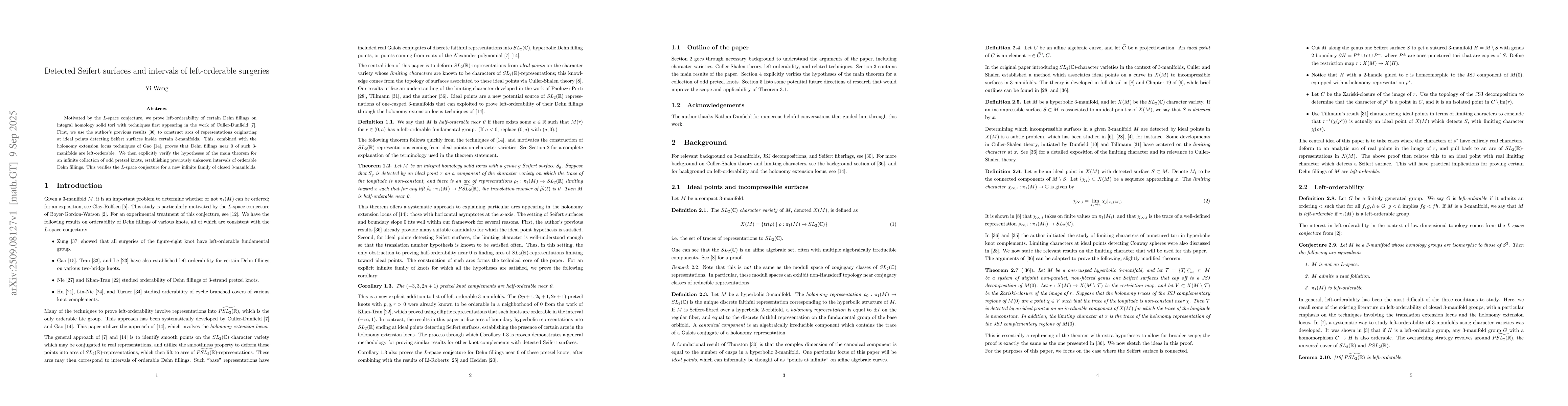 Thumbnail for Detected Seifert surfaces and intervals of left-orderable surgeries