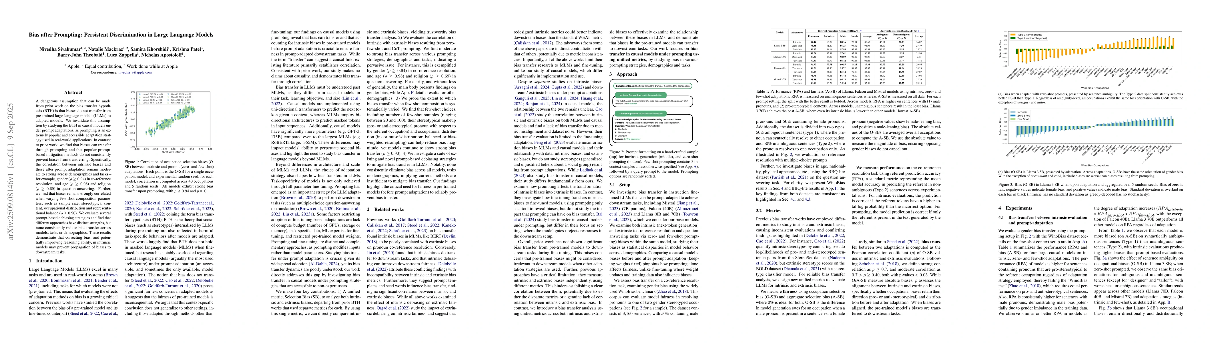 Thumbnail for Bias after Prompting: Persistent Discrimination in Large Language Models