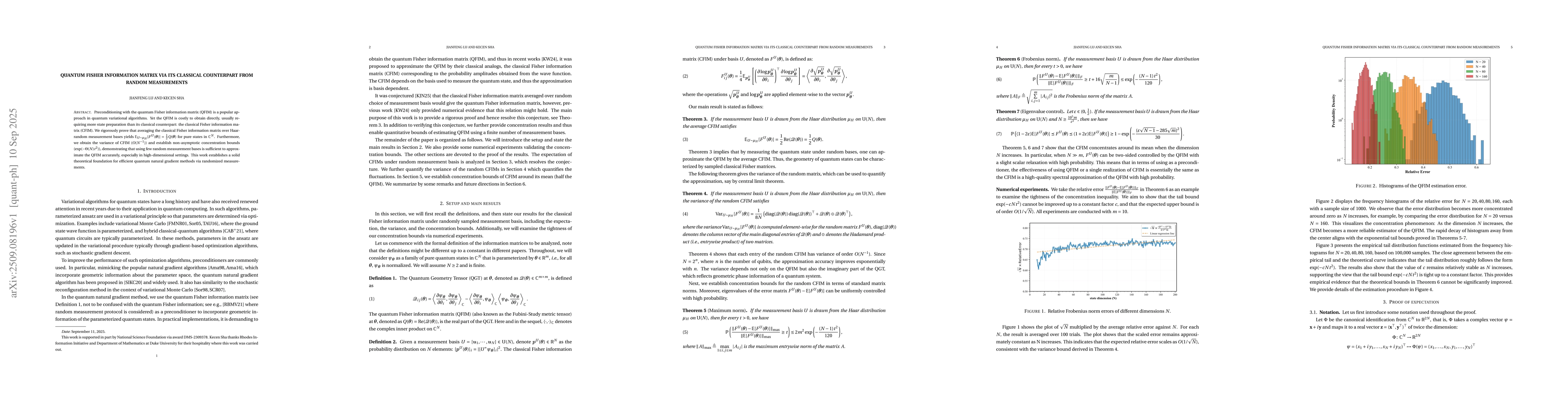 Thumbnail for Quantum Fisher information matrix via its classical counterpart from
  random measurements
