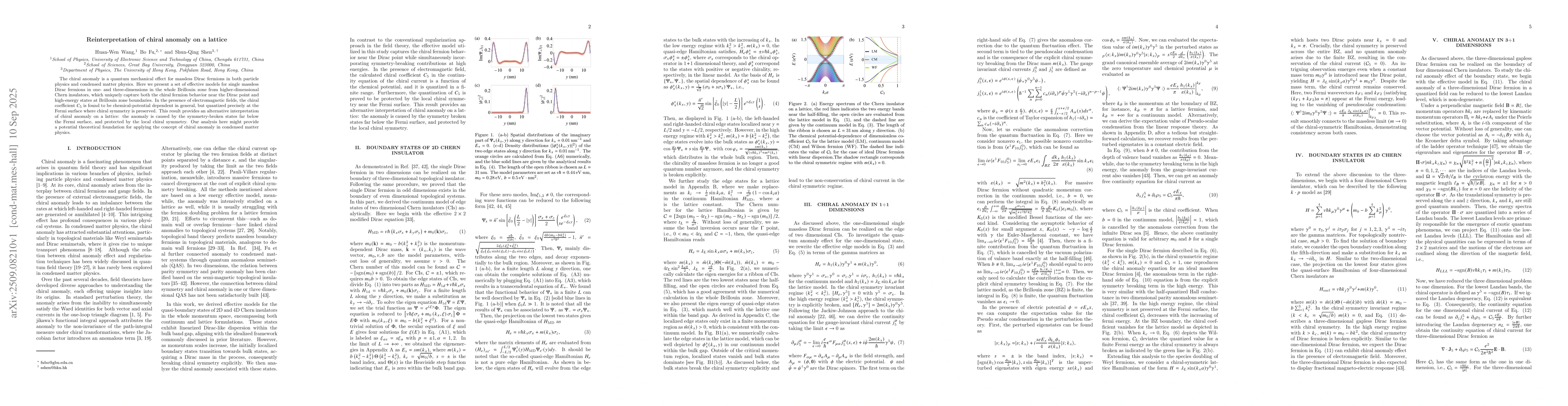 Thumbnail for Reinterpretation of chiral anomaly on a lattice
