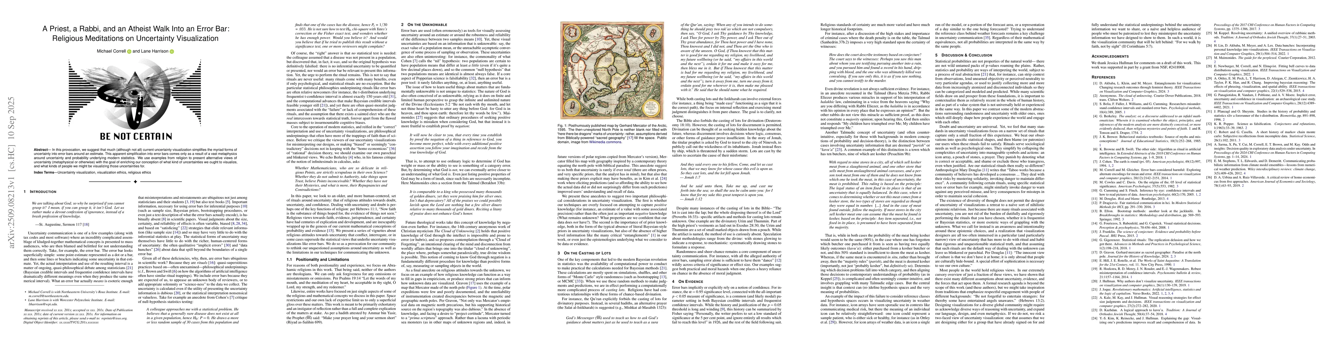 Thumbnail for A Priest, a Rabbi, and an Atheist Walk Into an Error Bar: Religious
  Meditations on Uncertainty Visualization