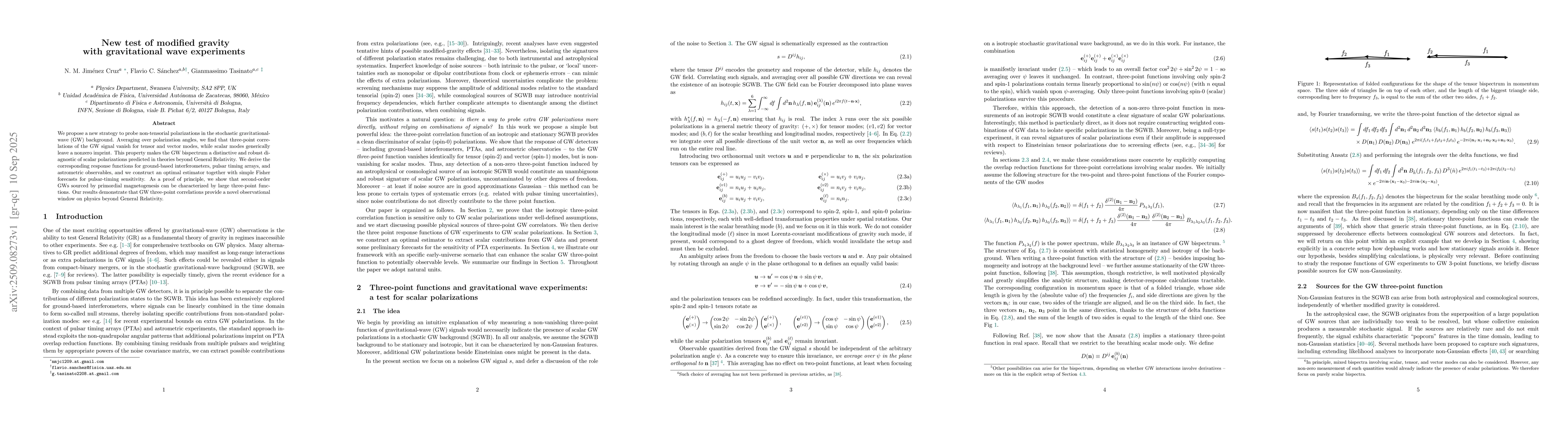 Thumbnail for New test of modified gravity with gravitational wave experiments