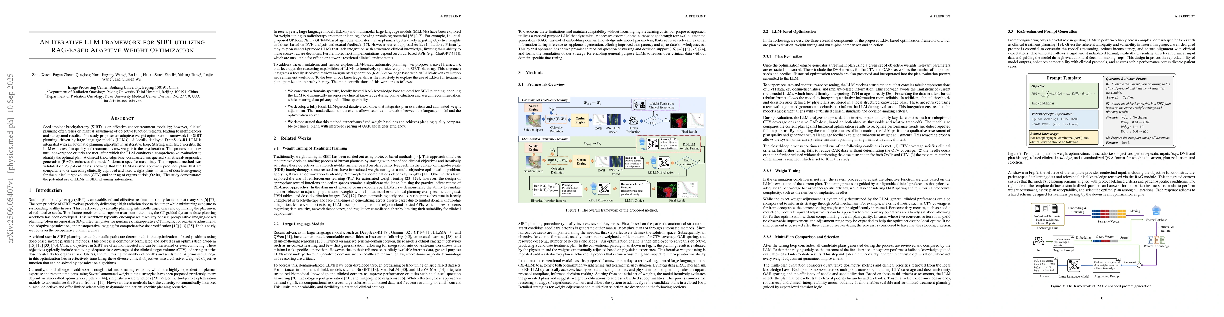 Thumbnail for An Iterative LLM Framework for SIBT utilizing RAG-based Adaptive Weight
  Optimization