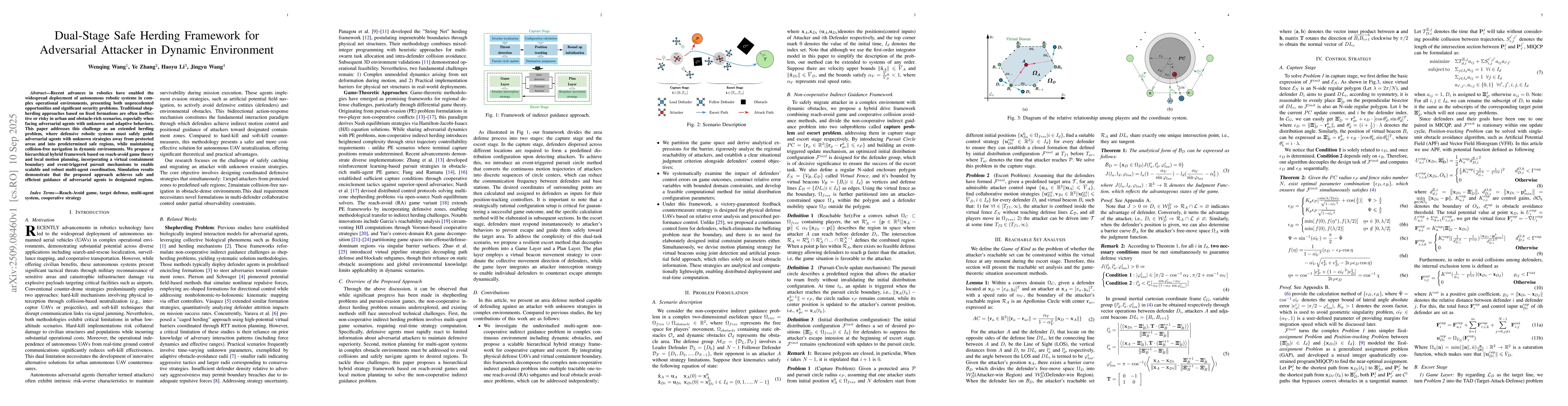 Thumbnail for Dual-Stage Safe Herding Framework for Adversarial Attacker in Dynamic
  Environment