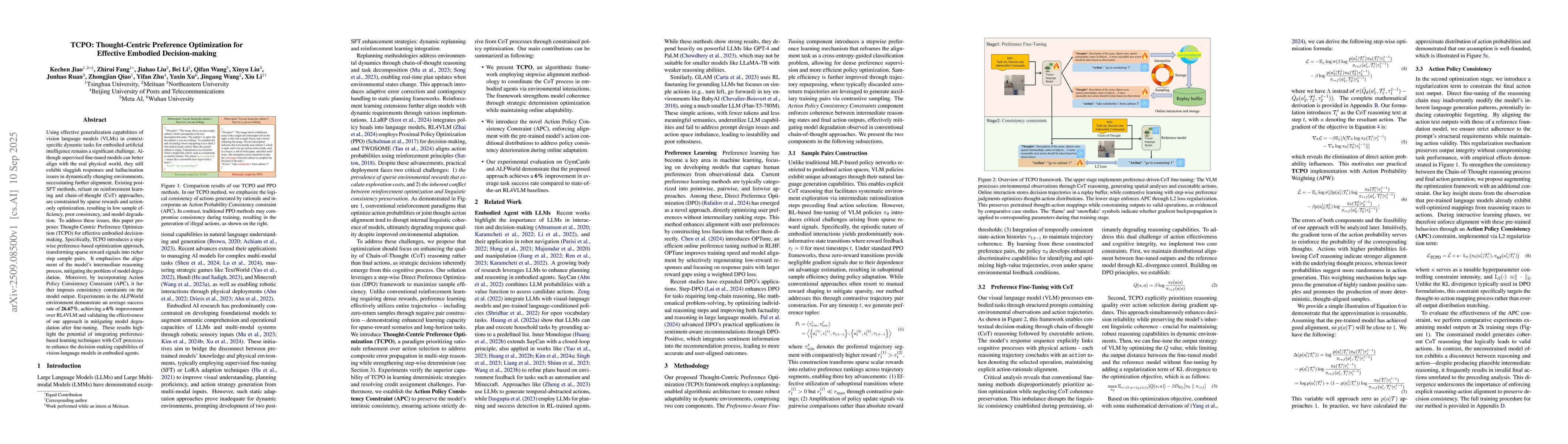 Thumbnail for TCPO: Thought-Centric Preference Optimization for Effective Embodied
  Decision-making