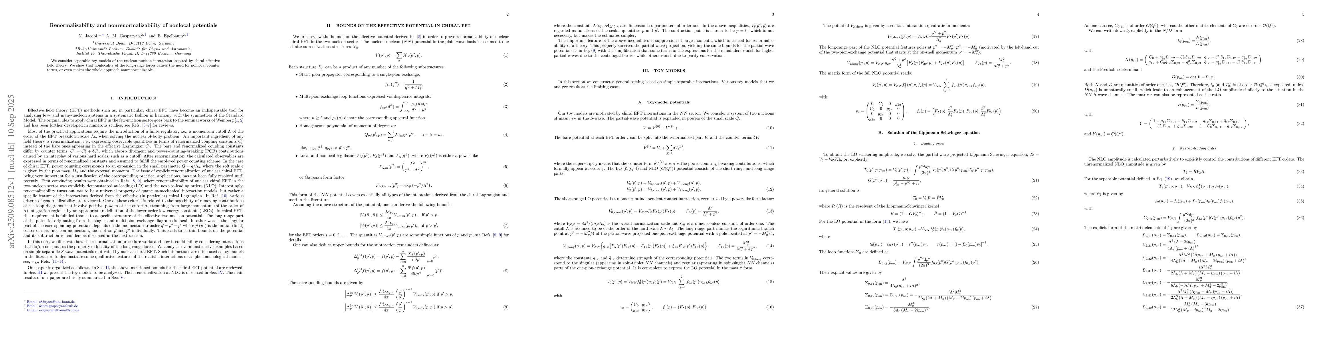 Thumbnail for Renormalizability and nonrenormalizability of nonlocal potentials