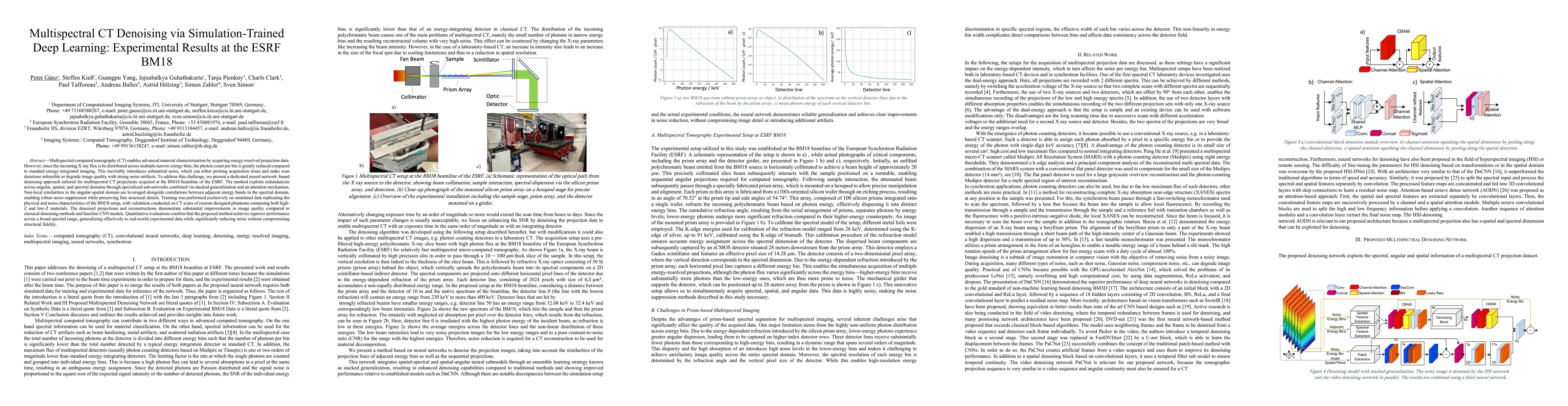 Thumbnail for Multispectral CT Denoising via Simulation-Trained Deep Learning:
  Experimental Results at the ESRF BM18