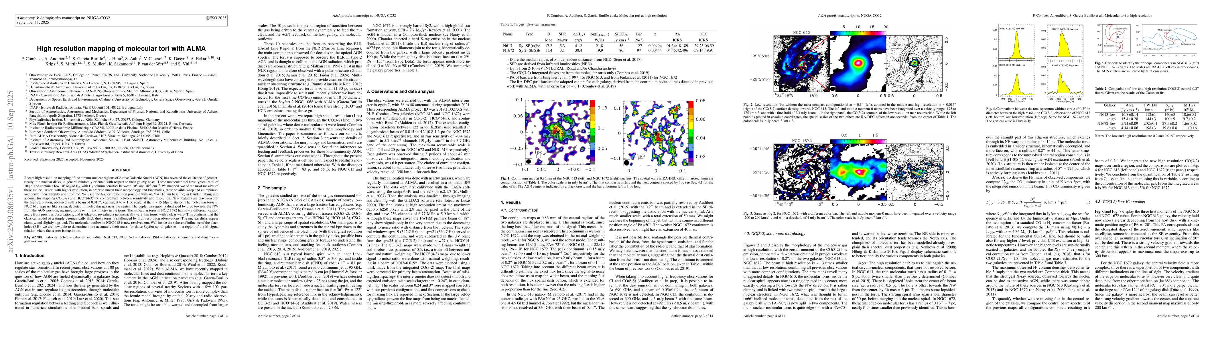 Thumbnail for High resolution mapping of molecular tori with ALMA