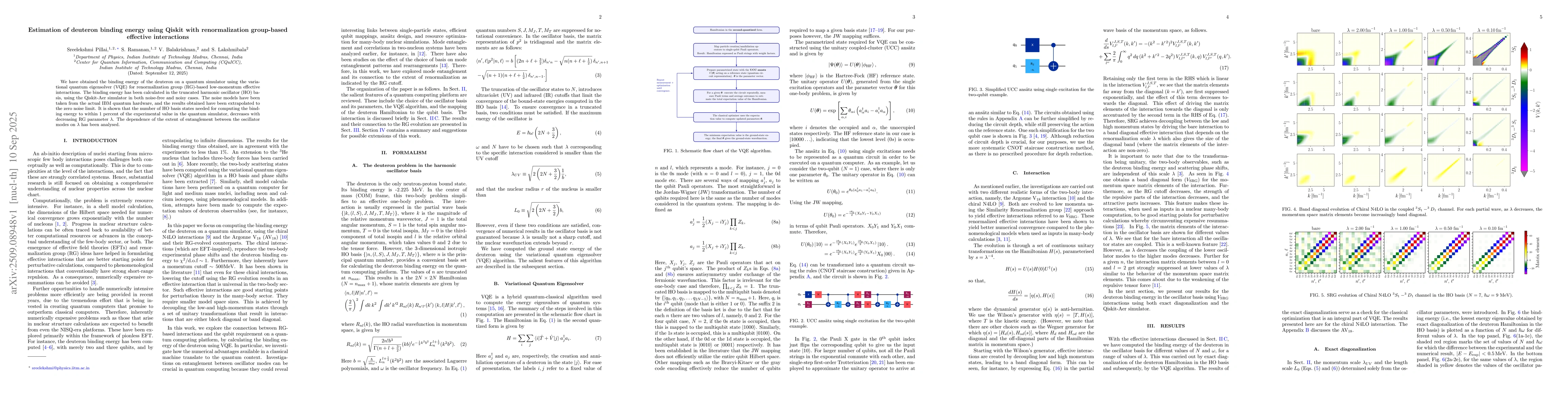 Thumbnail for Estimation of deuteron binding energy using Qiskit with renormalization
  group-based effective interactions