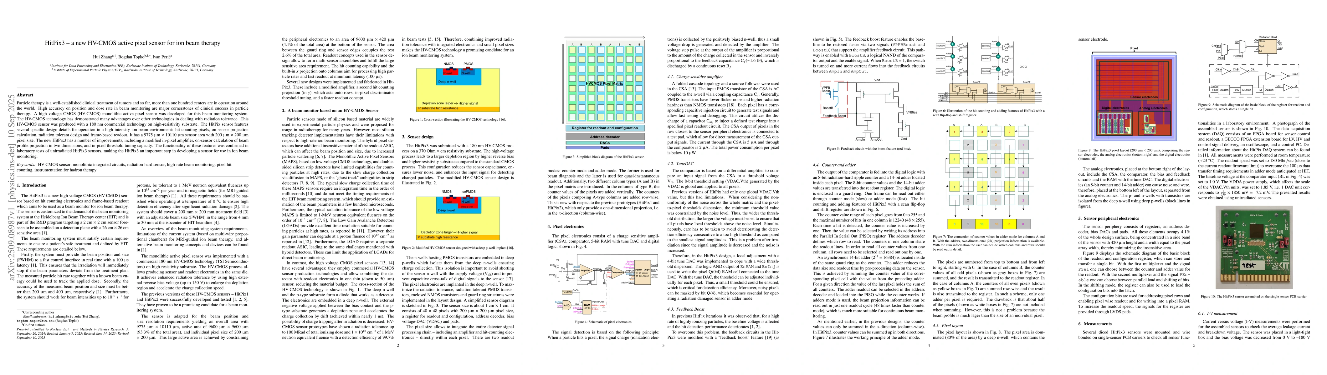 Thumbnail for HitPix3 -- a new HV-CMOS active pixel sensor for ion beam therapy