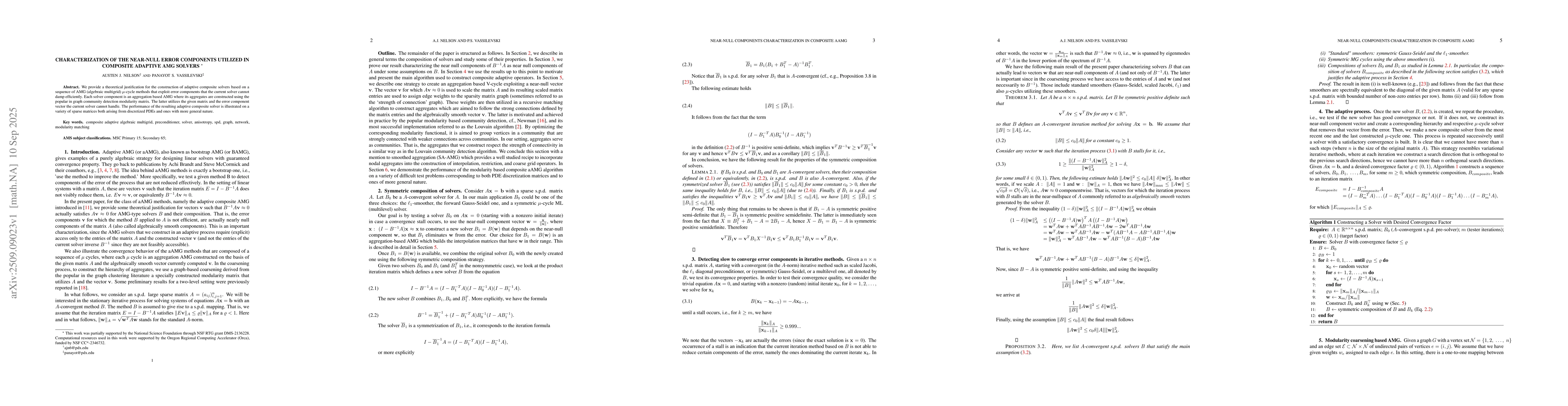 Thumbnail for Characterization of the near-null error components utilized in composite
  adaptive AMG solvers