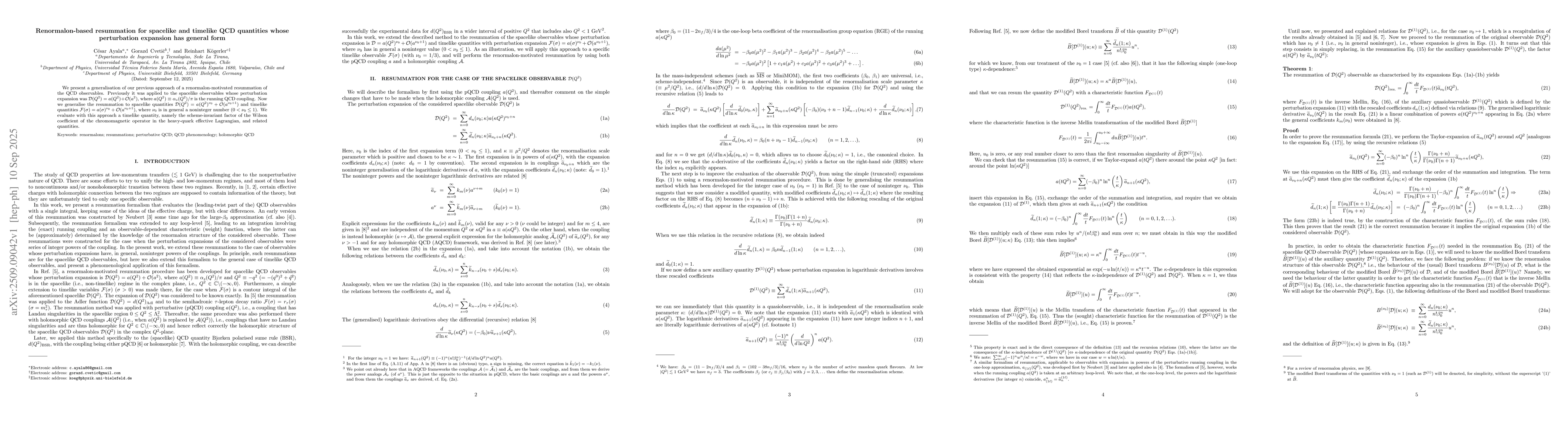 Thumbnail for Renormalon-based resummation for spacelike and timelike QCD quantities
  whose perturbation expansion has general form