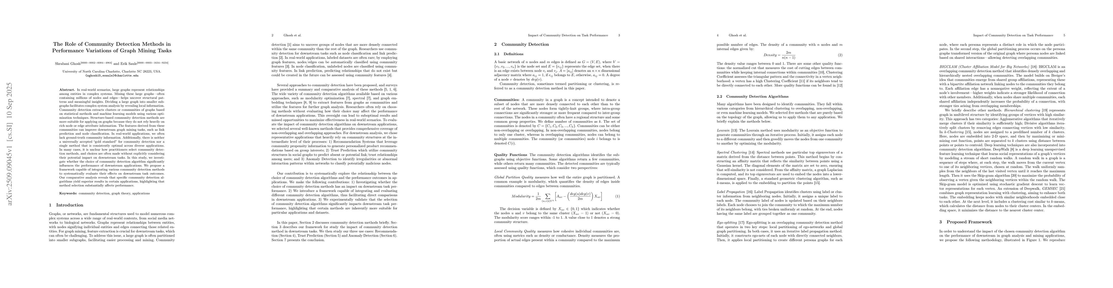 Thumbnail for The Role of Community Detection Methods in Performance Variations of
  Graph Mining Tasks
