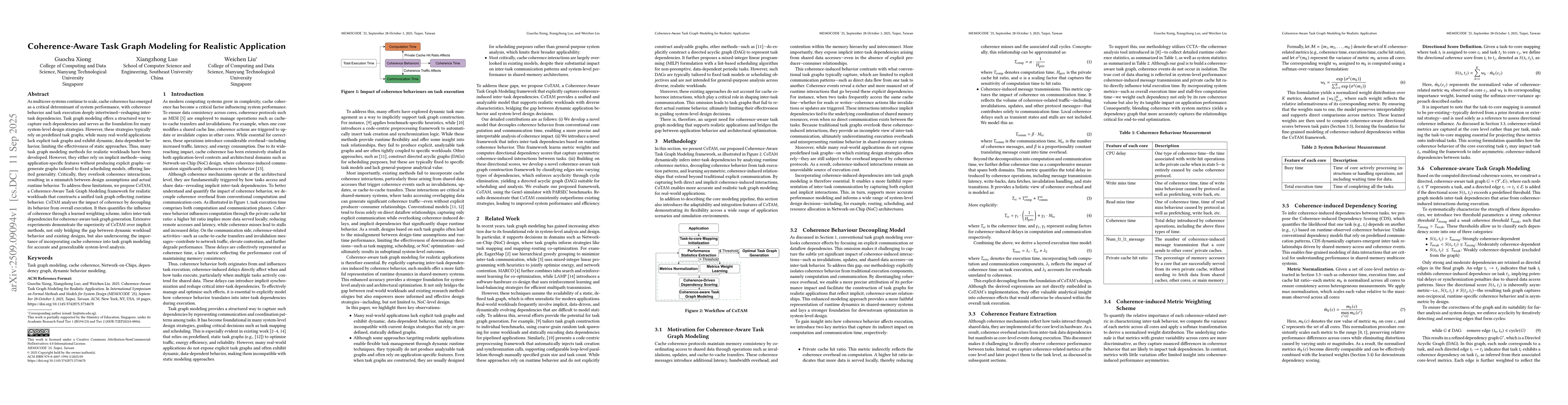 Thumbnail for Coherence-Aware Task Graph Modeling for Realistic Application