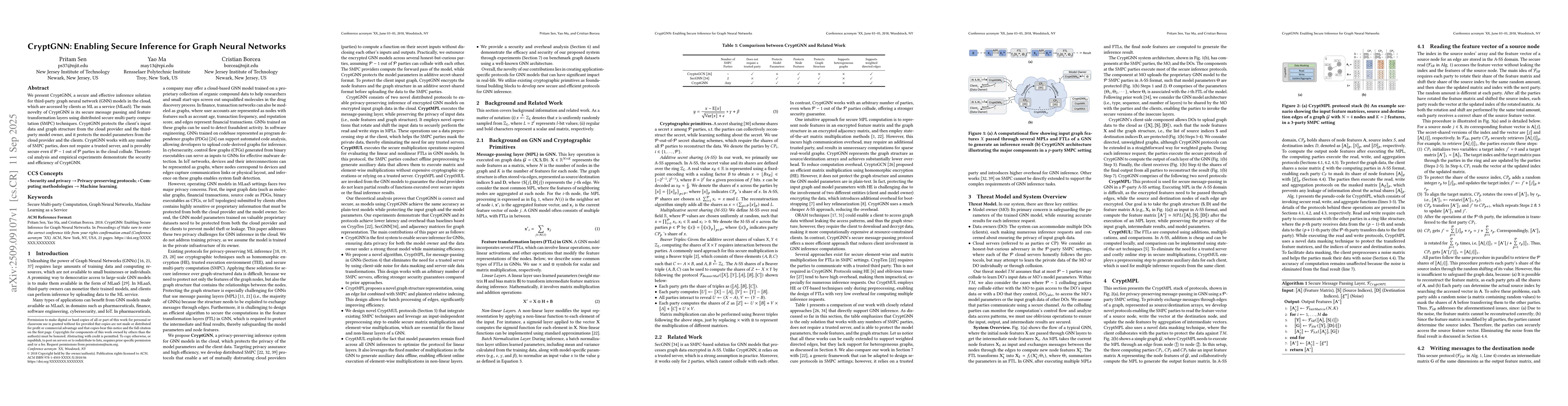 Thumbnail for CryptGNN: Enabling Secure Inference for Graph Neural Networks