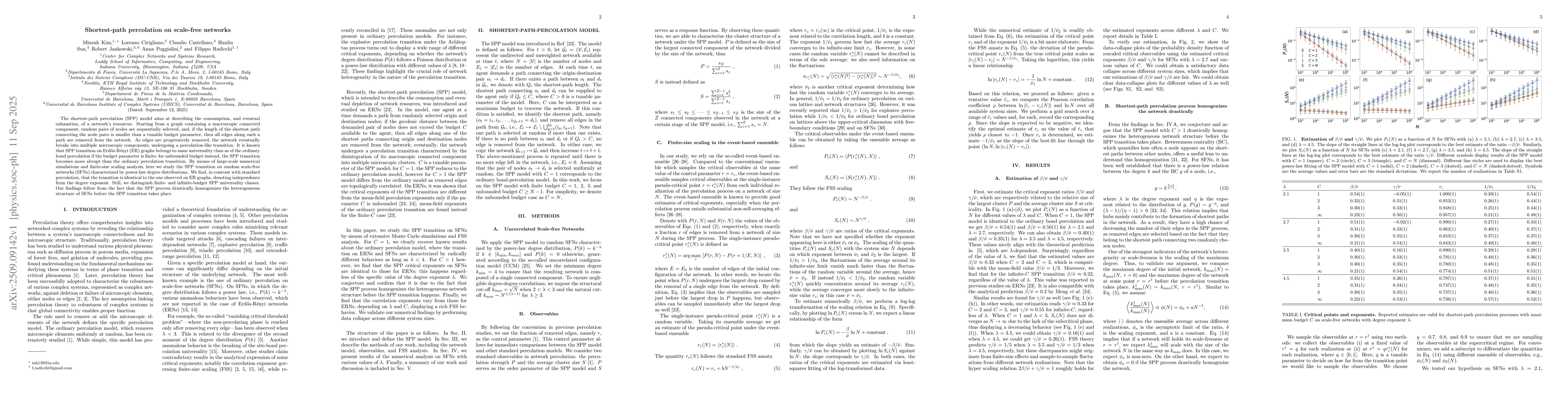 Thumbnail for Shortest-path percolation on scale-free networks
