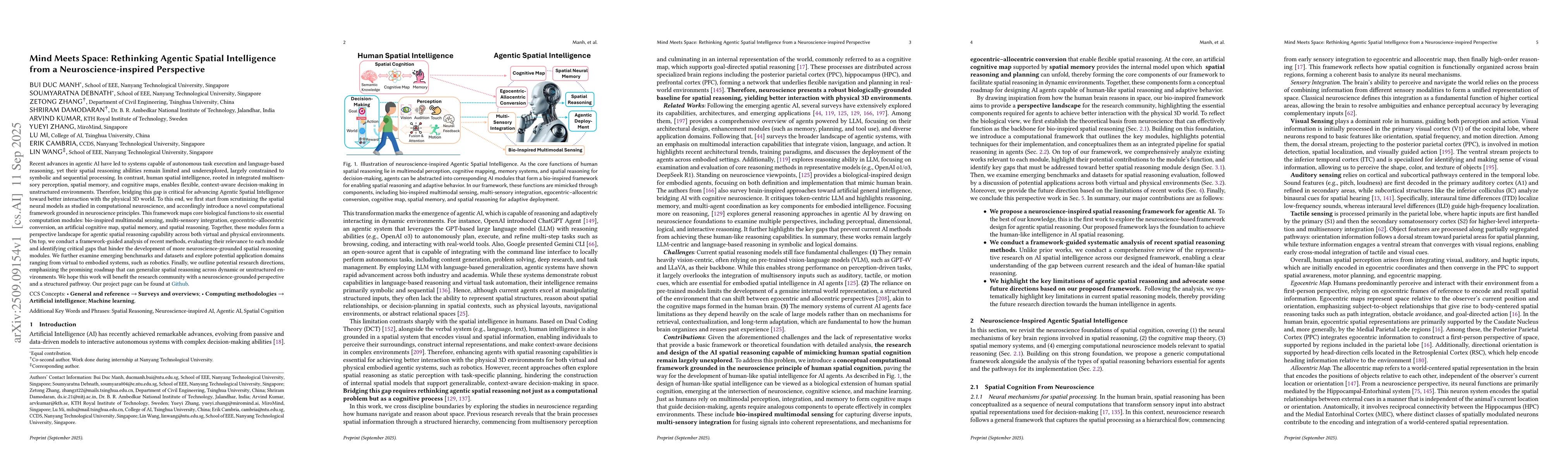 Thumbnail for Mind Meets Space: Rethinking Agentic Spatial Intelligence from a
  Neuroscience-inspired Perspective