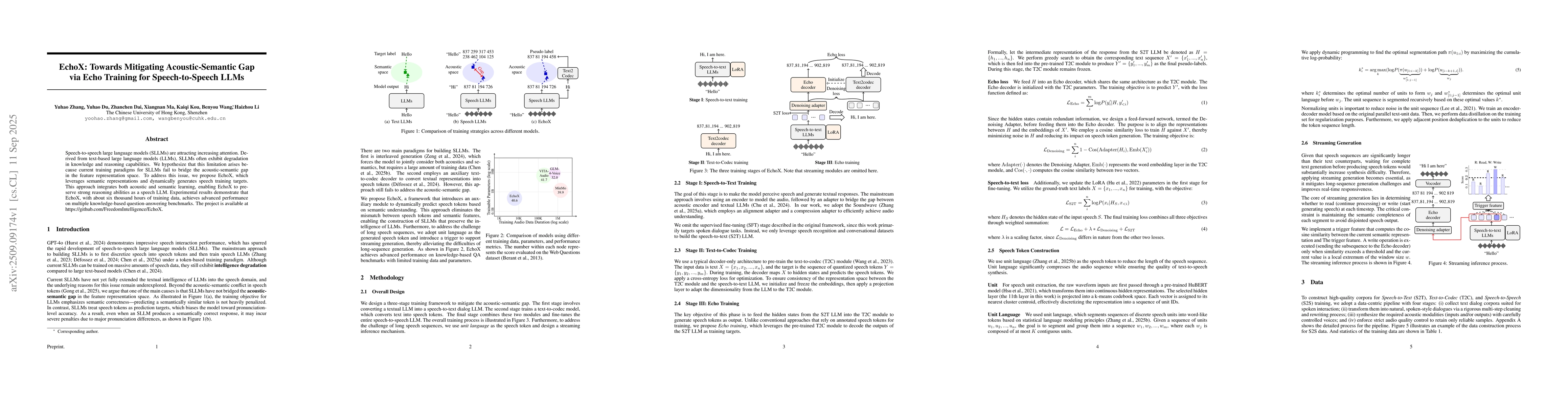 Thumbnail for EchoX: Towards Mitigating Acoustic-Semantic Gap via Echo Training for
  Speech-to-Speech LLMs