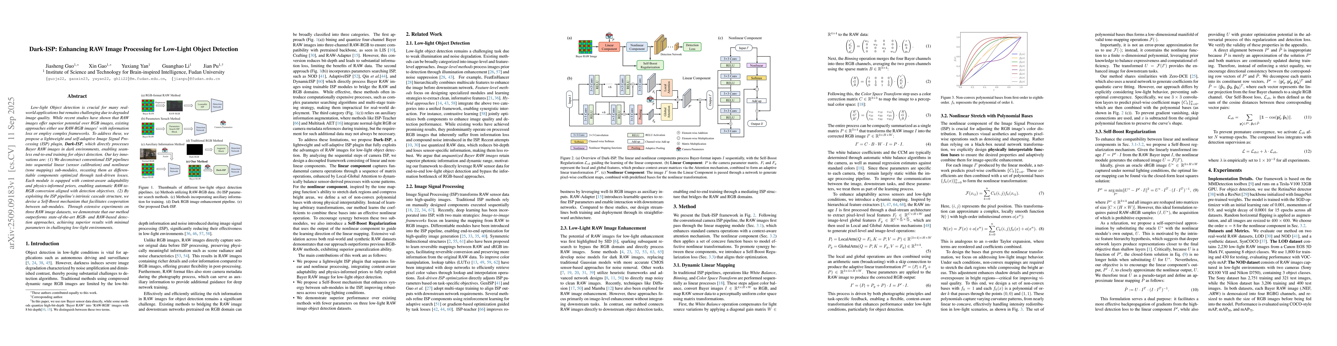 Thumbnail for Dark-ISP: Enhancing RAW Image Processing for Low-Light Object Detection