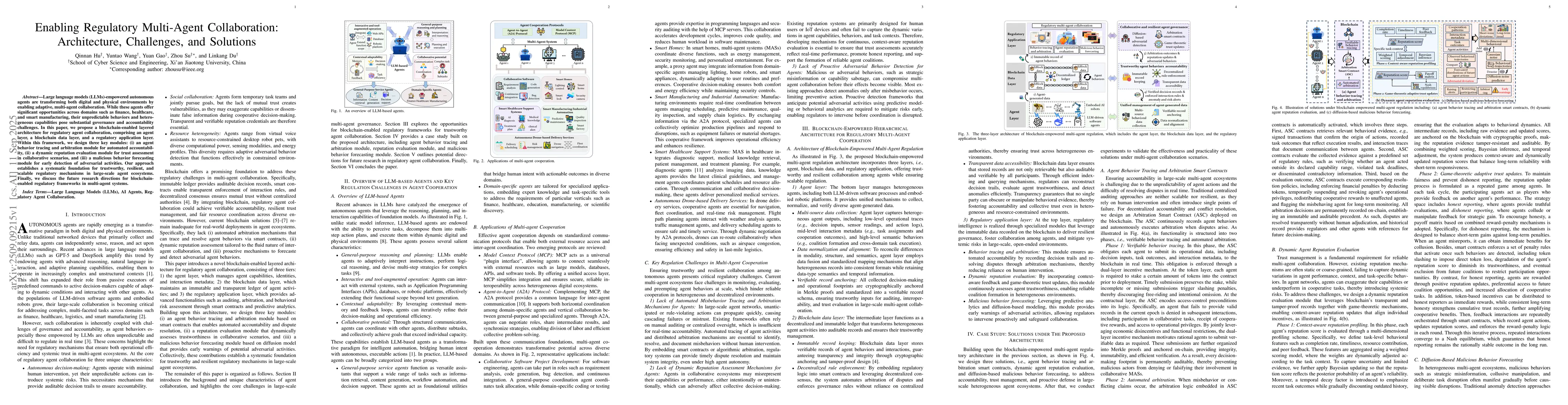 Thumbnail for Enabling Regulatory Multi-Agent Collaboration: Architecture, Challenges,
  and Solutions