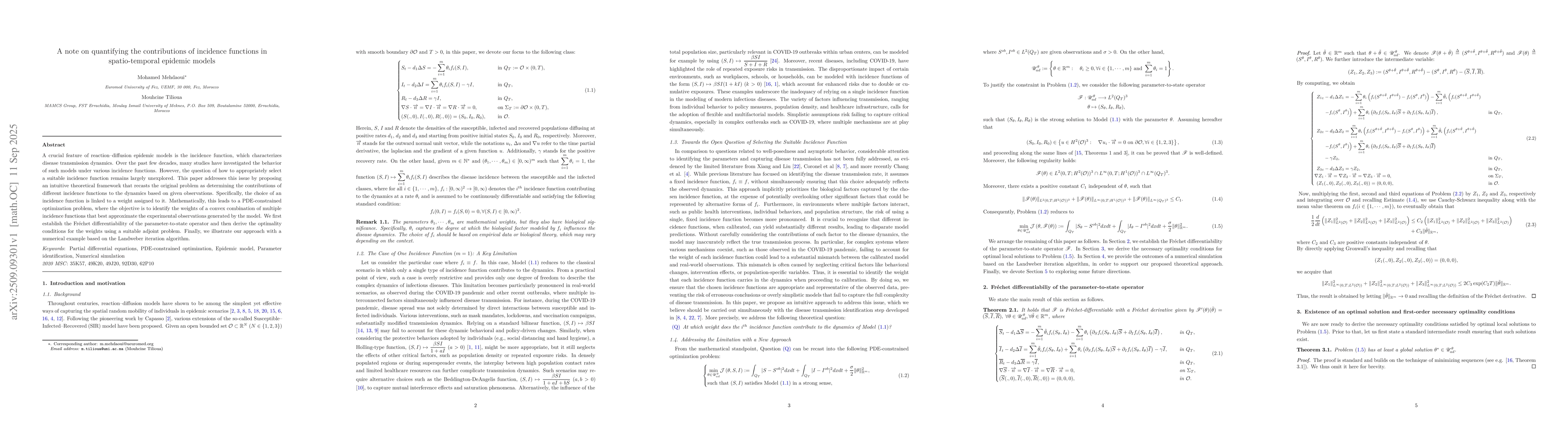 Thumbnail for A note on quantifying the contributions of incidence functions in
  spatio-temporal epidemic models