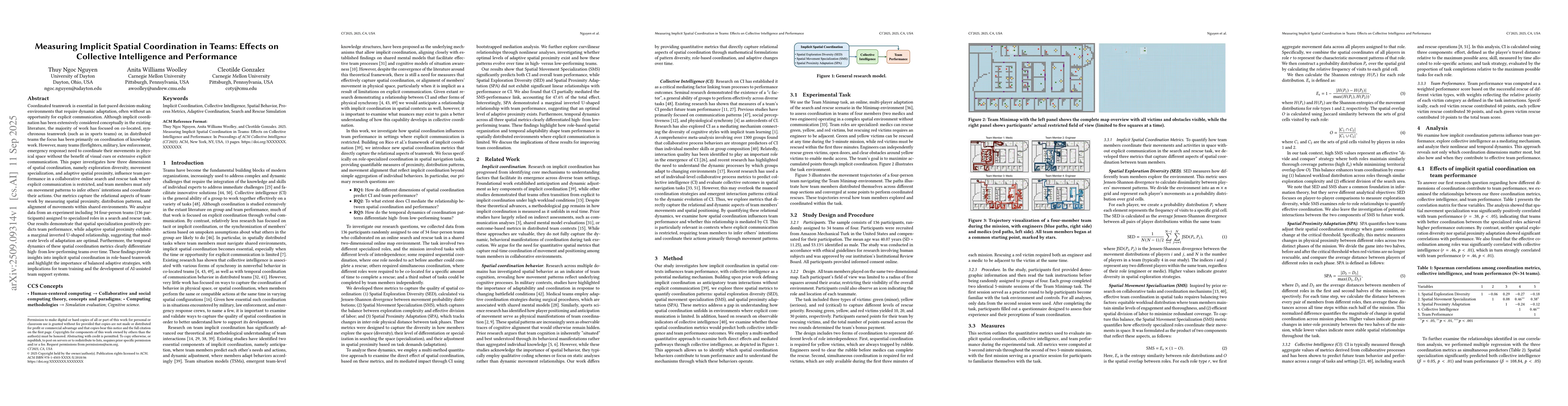 Thumbnail for Measuring Implicit Spatial Coordination in Teams: Effects on Collective
  Intelligence and Performance