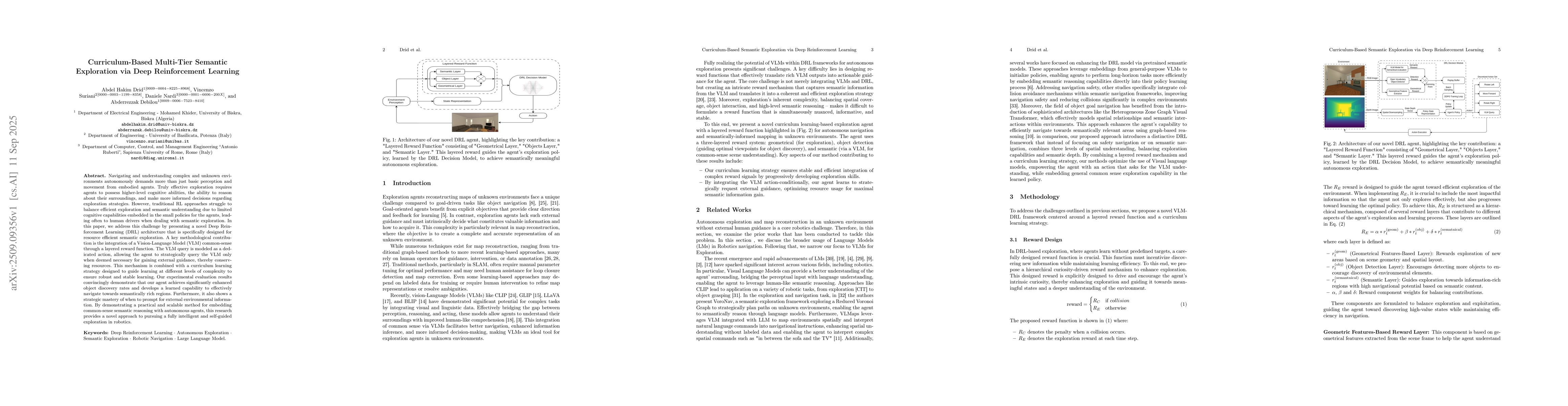 Thumbnail for Curriculum-Based Multi-Tier Semantic Exploration via Deep Reinforcement
  Learning