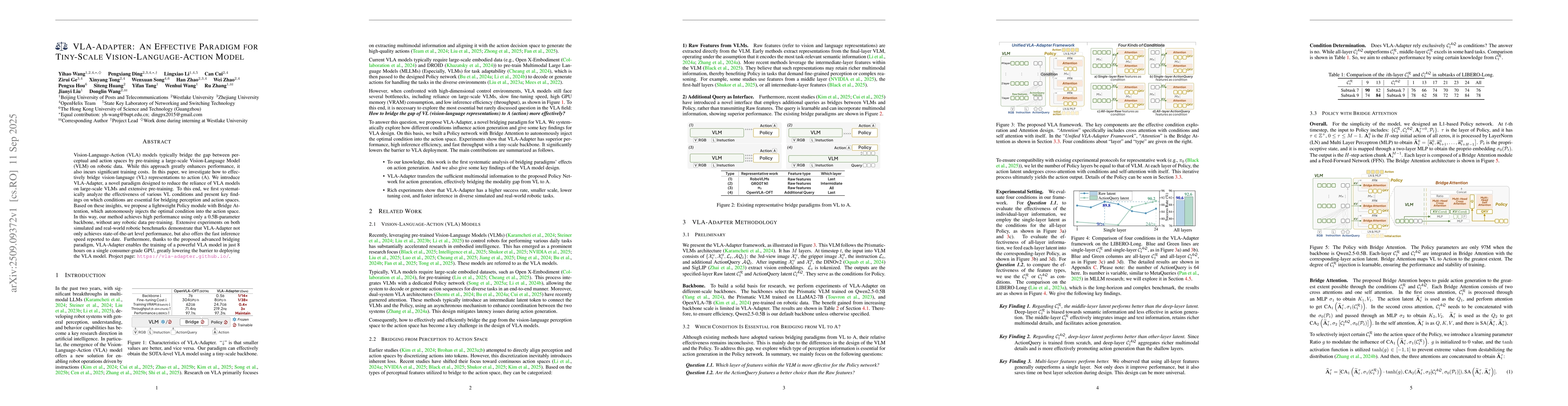 Thumbnail for VLA-Adapter: An Effective Paradigm for Tiny-Scale Vision-Language-Action
  Model
