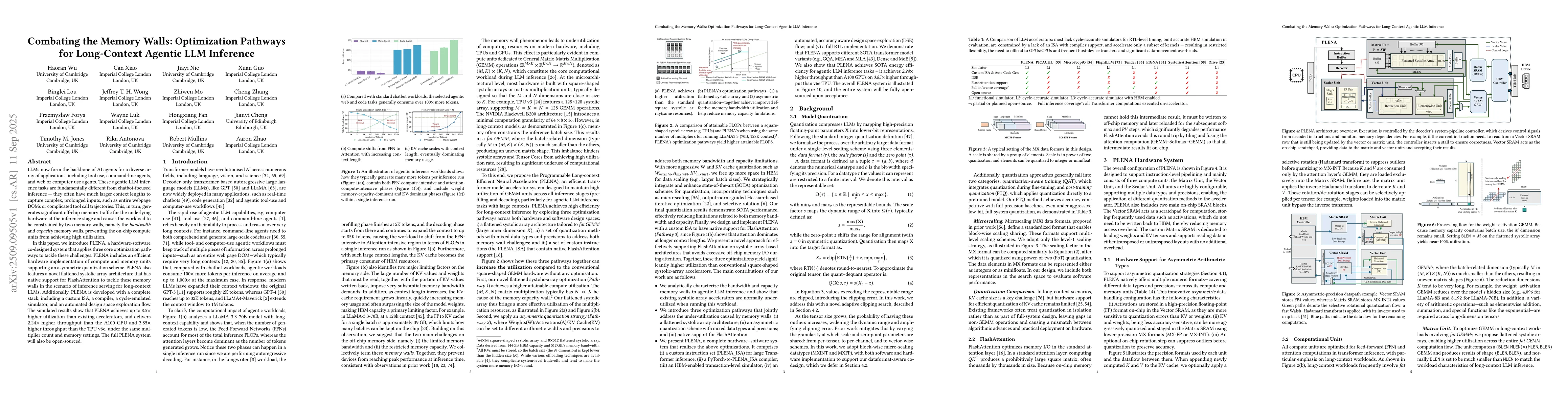 Thumbnail for Combating the Memory Walls: Optimization Pathways for Long-Context
  Agentic LLM Inference