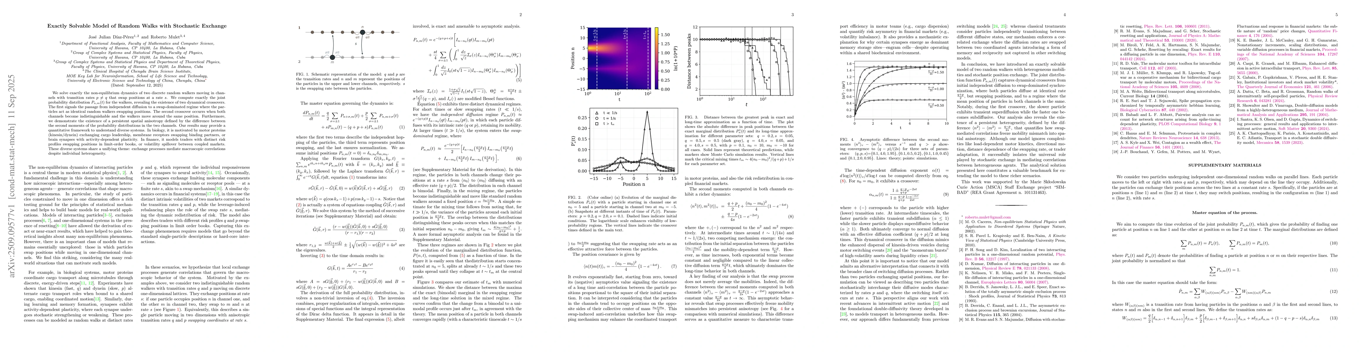 Thumbnail for Exactly Solvable Model of Random Walks with Stochastic Exchange