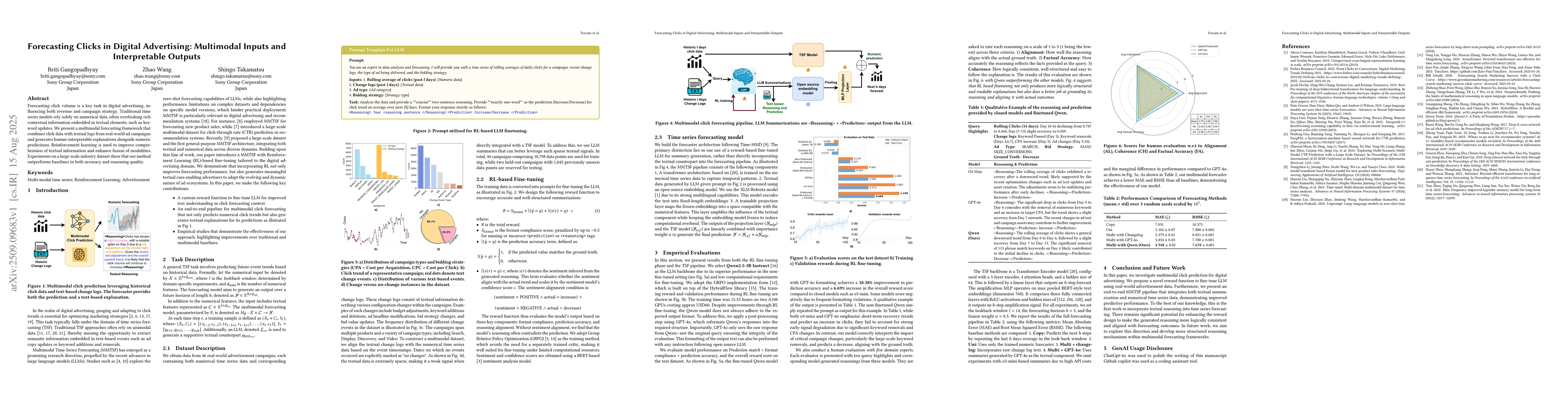 Thumbnail for Forecasting Clicks in Digital Advertising: Multimodal Inputs and
  Interpretable Outputs