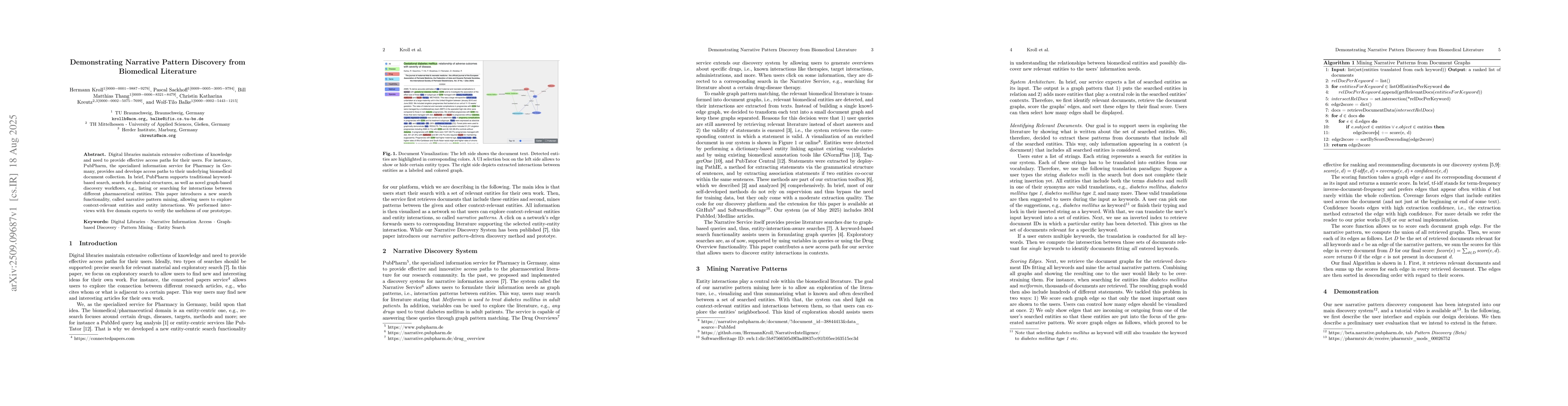 Thumbnail for Demonstrating Narrative Pattern Discovery from Biomedical Literature