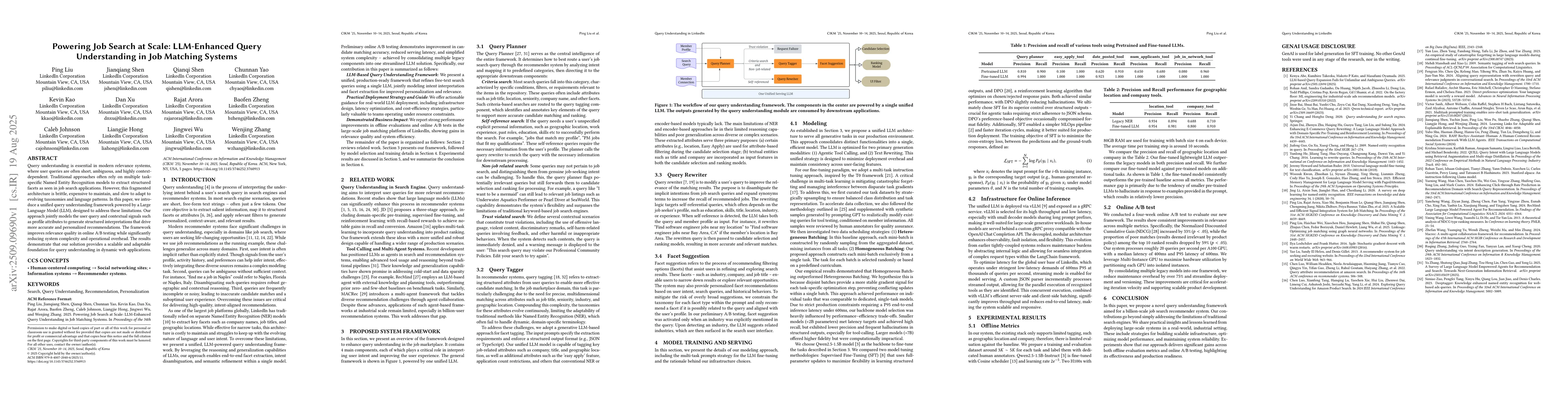 Thumbnail for Powering Job Search at Scale: LLM-Enhanced Query Understanding in Job
  Matching Systems
