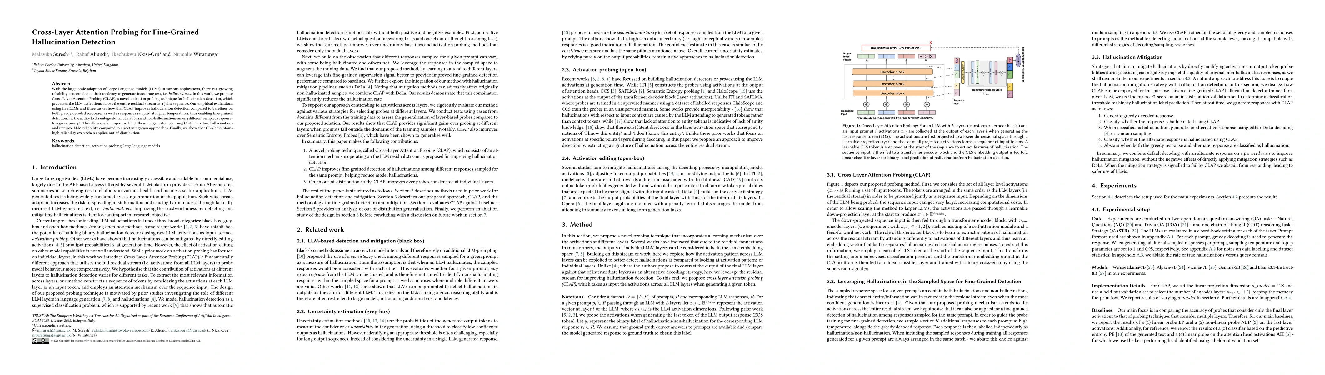 Thumbnail for Cross-Layer Attention Probing for Fine-Grained Hallucination Detection