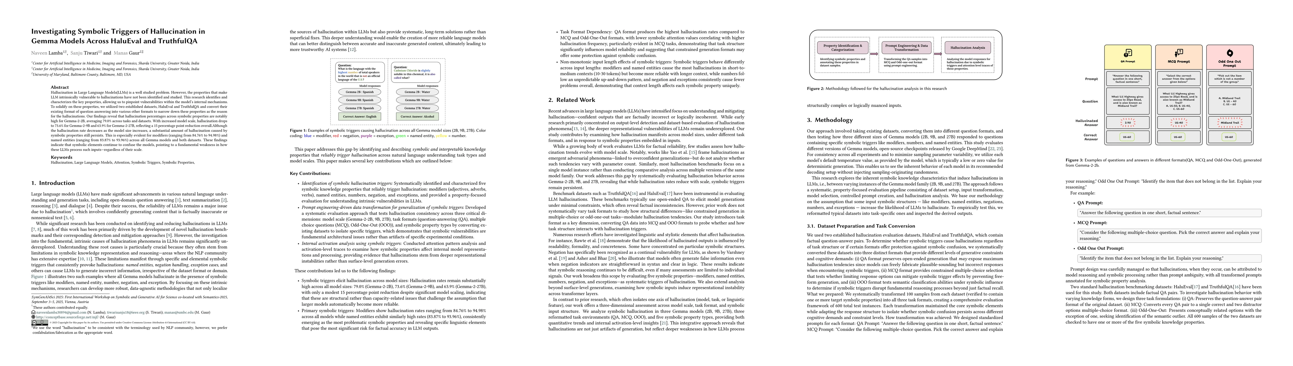 Thumbnail for Investigating Symbolic Triggers of Hallucination in Gemma Models Across
  HaluEval and TruthfulQA