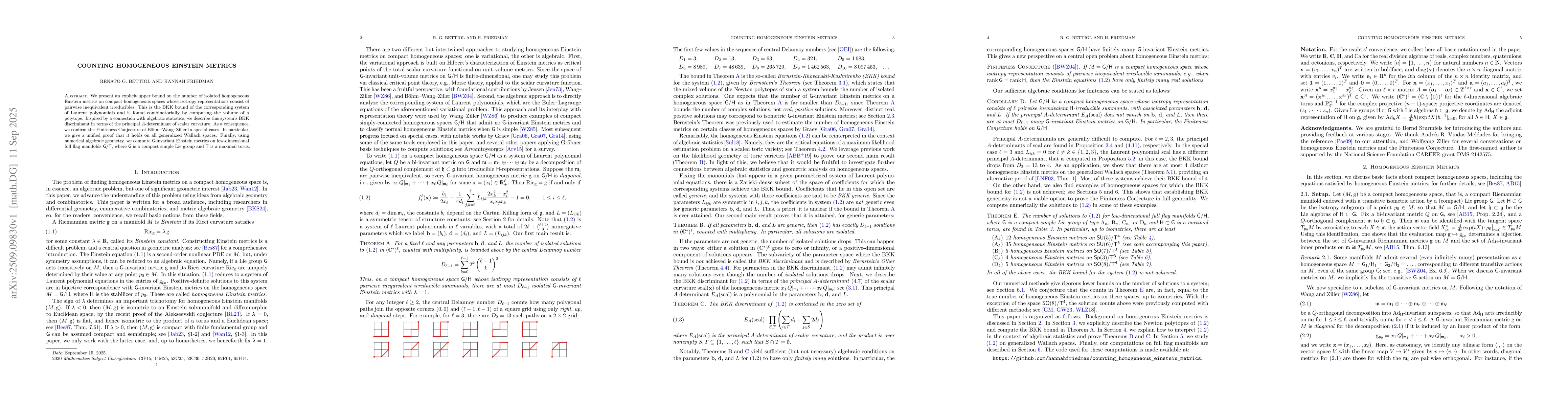 Thumbnail for Counting Homogeneous Einstein Metrics