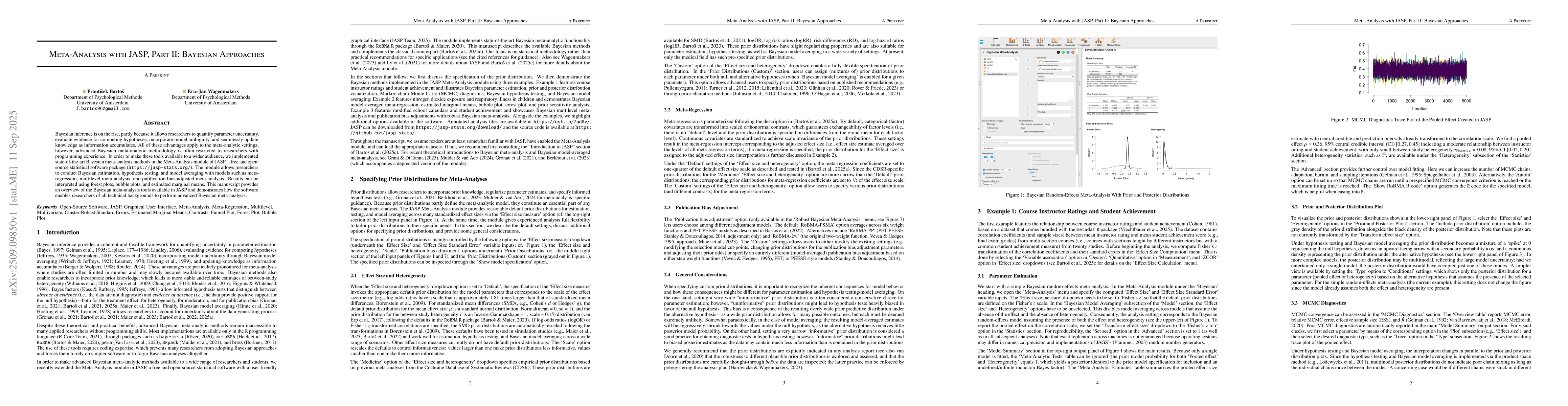 Thumbnail for Meta-Analysis with JASP, Part II: Bayesian Approaches