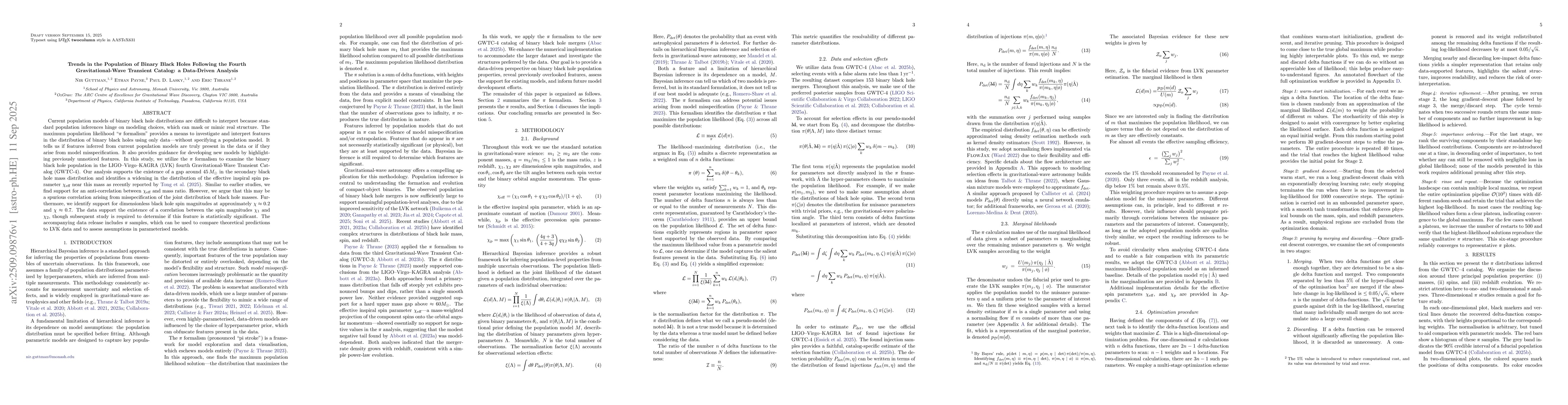 Thumbnail for Trends in the Population of Binary Black Holes Following the Fourth
  Gravitational-Wave Transient Catalog: a Data-Driven Analysis