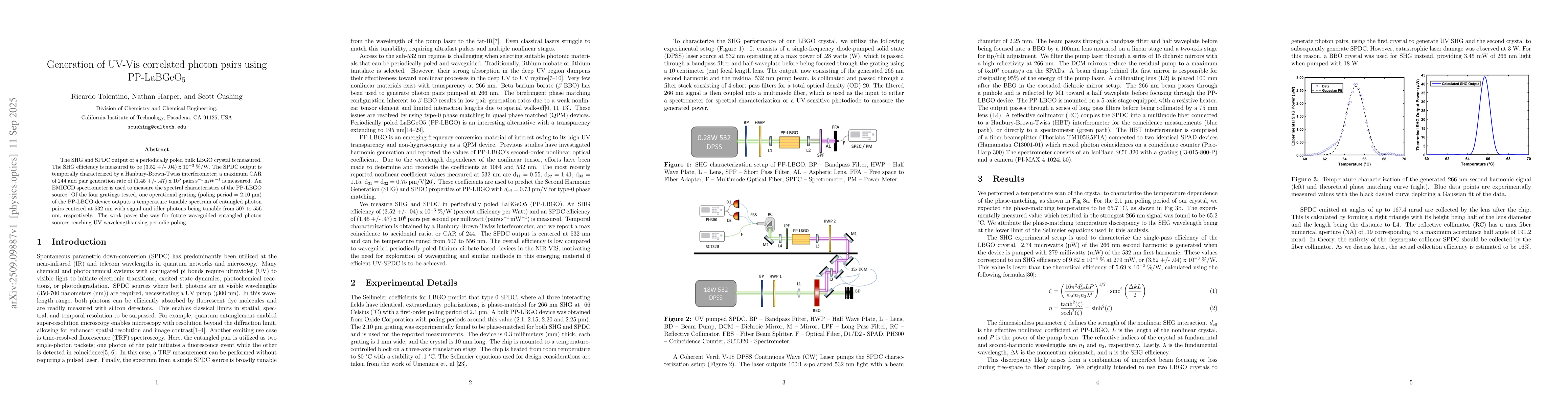 Thumbnail for Generation of UV-Vis correlated photon pairs using PP-LaBGeO5